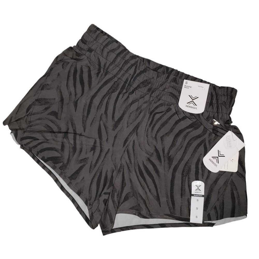 Xersion Running Short Mid-Rise Quick-Dri Brief Lined 4 Way Stretch New with Tags